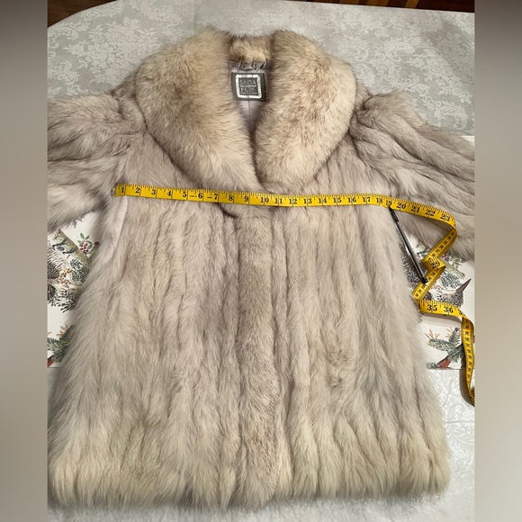 Saga Vintage Silver Label Genuine Fox Fur Coat S - Picture 11 of 11